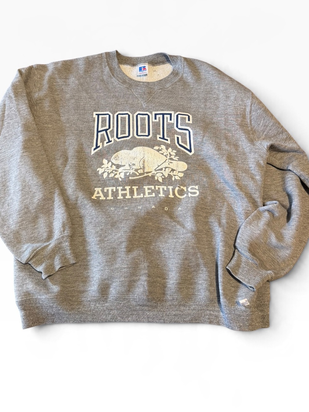 Vintage Russel Athletic Roots Gray Crewneck Sweatshirt XL